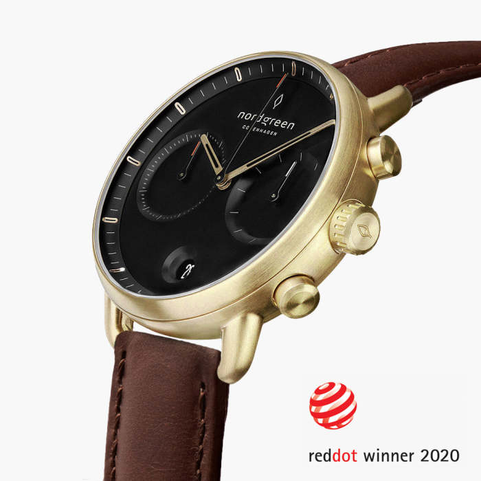 Pioneer | Black Dial - Brown Leather