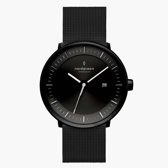 Philosopher | Black Dial - Black Mesh