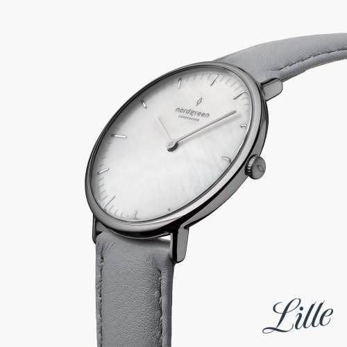 Native | Mother of Pearl Dial - Grey Leather