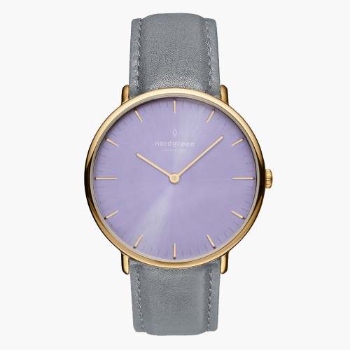 Native | Digital Lavender Dial - Grey Leather