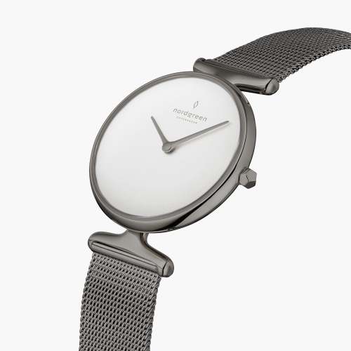 Unika | White Dial - Mesh