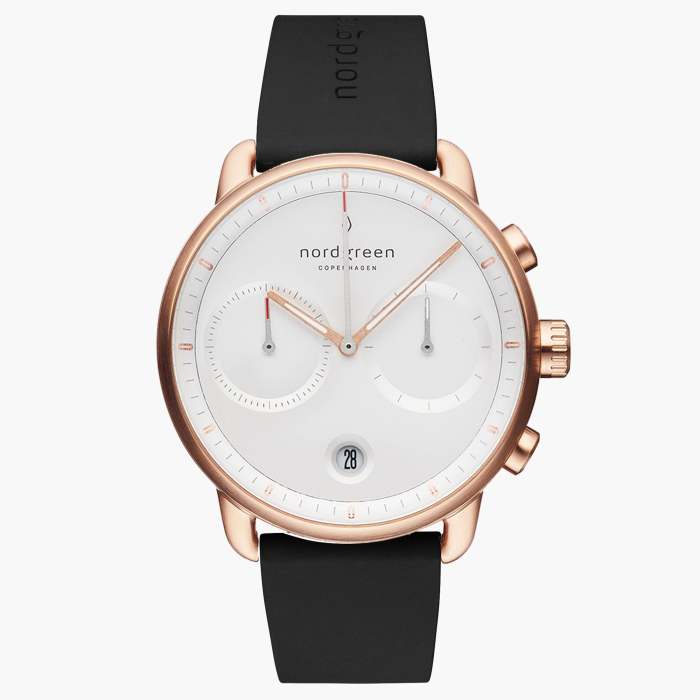 Pioneer | White Dial - Black Silicone