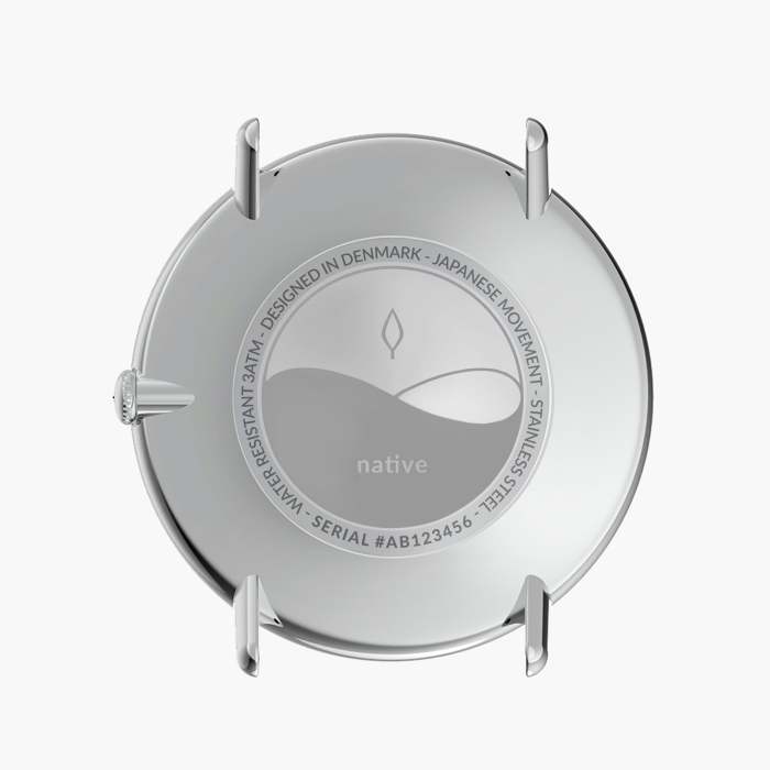 Native | White Dial - Navy Blue NATO