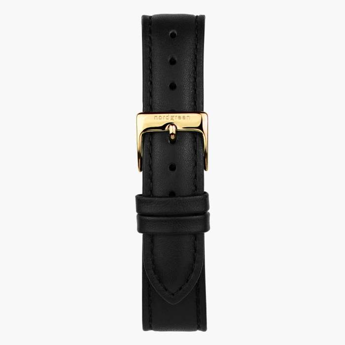 Philosopher | Brushed Metal Dial - Black Vegan Leather