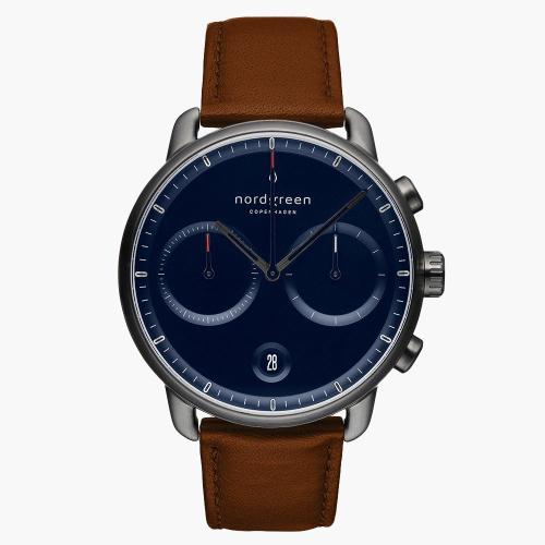 Pioneer | Navy Dial - Brown Leather