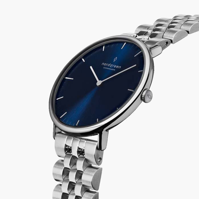 Native - BUNDLE Navy Dial | Silver 5-Link/ Brown Leather / Black Leather