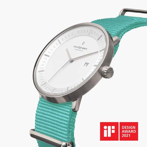 Philosopher | White Dial - Turquoise NATO