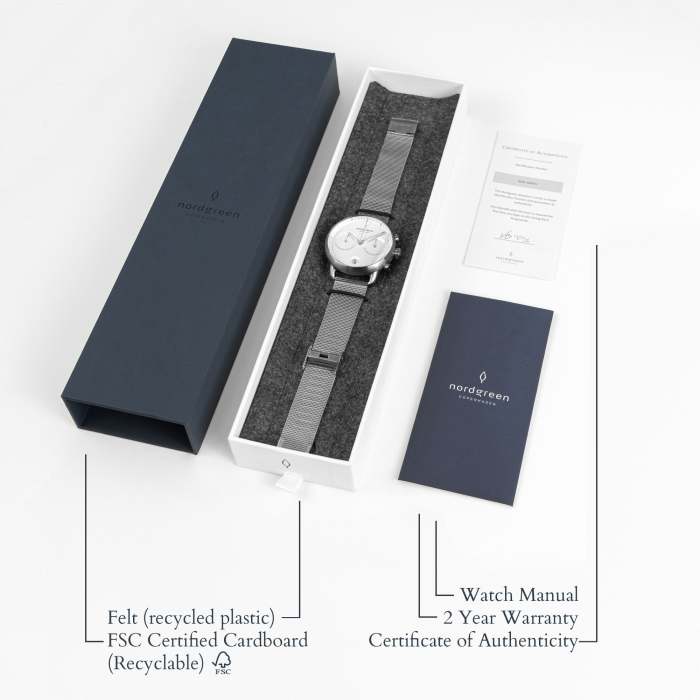 Pioneer | White Dial - Mesh