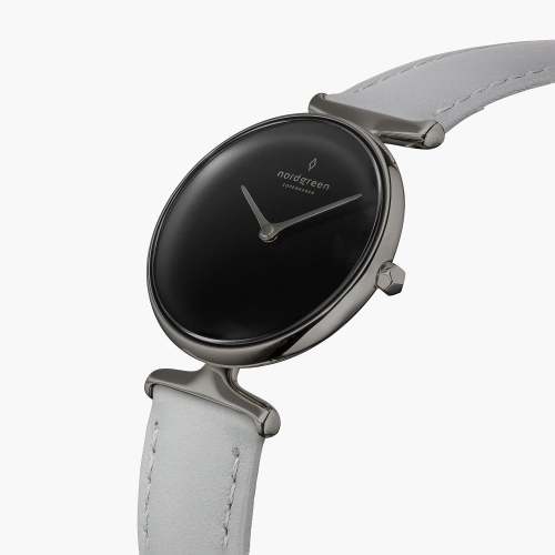 Unika | Black Dial - Grey Leather