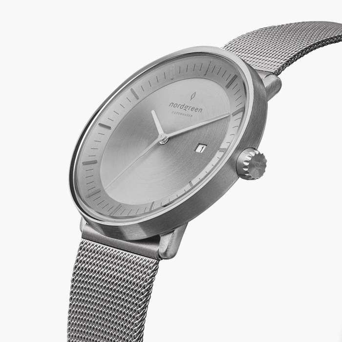 Philosopher | Brushed Metal Dial - Mesh