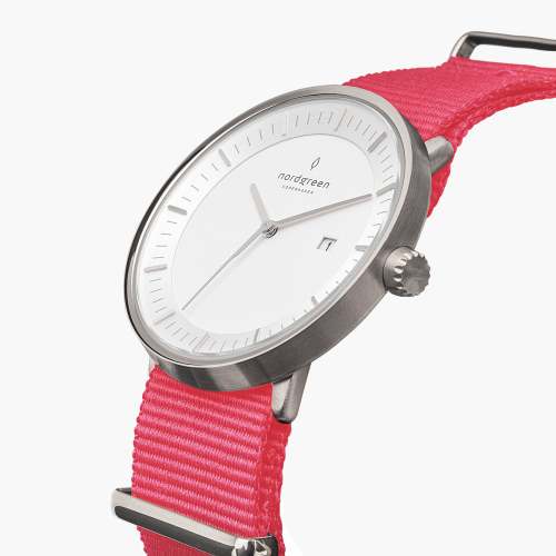 Philosopher | White Dial - Pink NATO
