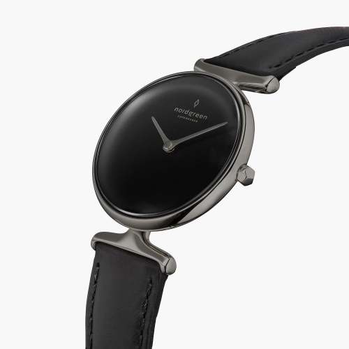 Unika | Black Dial - Black Vegan Leather