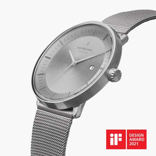 Philosopher | Brushed Metal Dial - Mesh