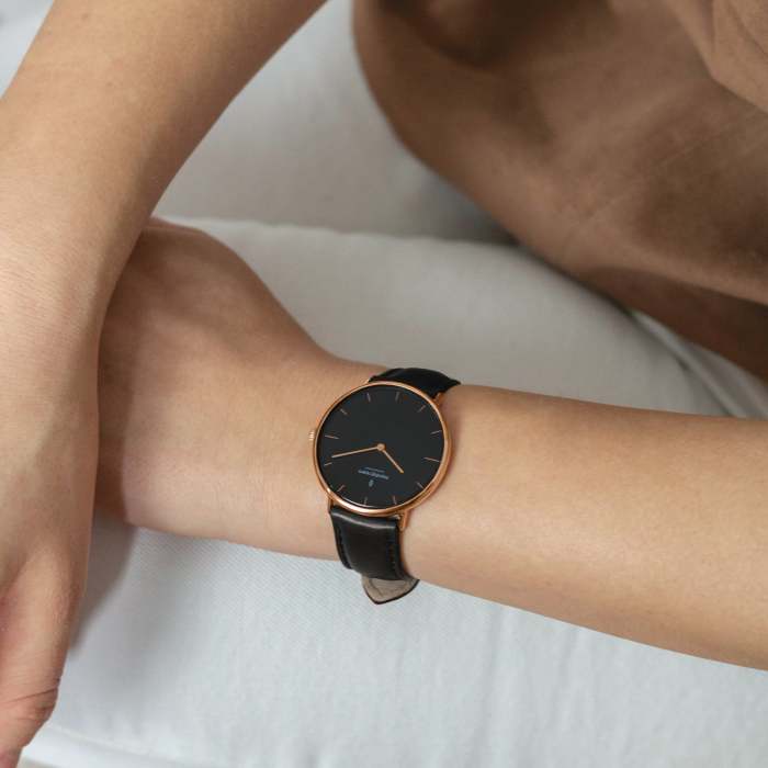 Native | Black Dial - Brown Leather