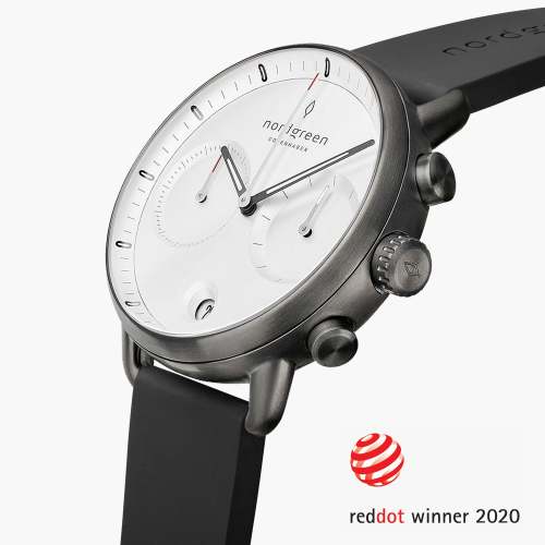 Pioneer | White Dial - Black Silicone