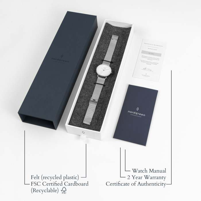 Native | White Dial - Black Mesh