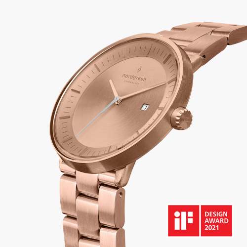 Philosopher | Brushed Metal Dial - 3-Link