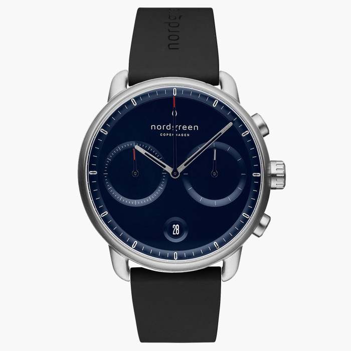 Pioneer | Navy Dial - Black Silicone
