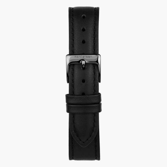 Pioneer | White Dial - Black Leather