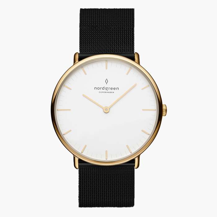 Native | White Dial - Black Mesh