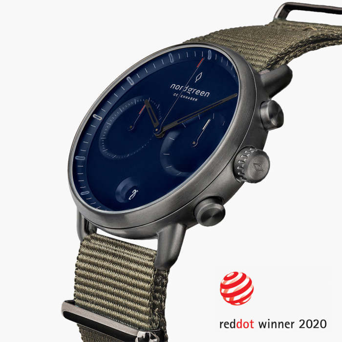 Pioneer | Navy Dial - Olive Green NATO