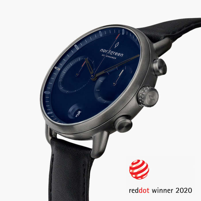 Pioneer | Navy Dial - Black Leather