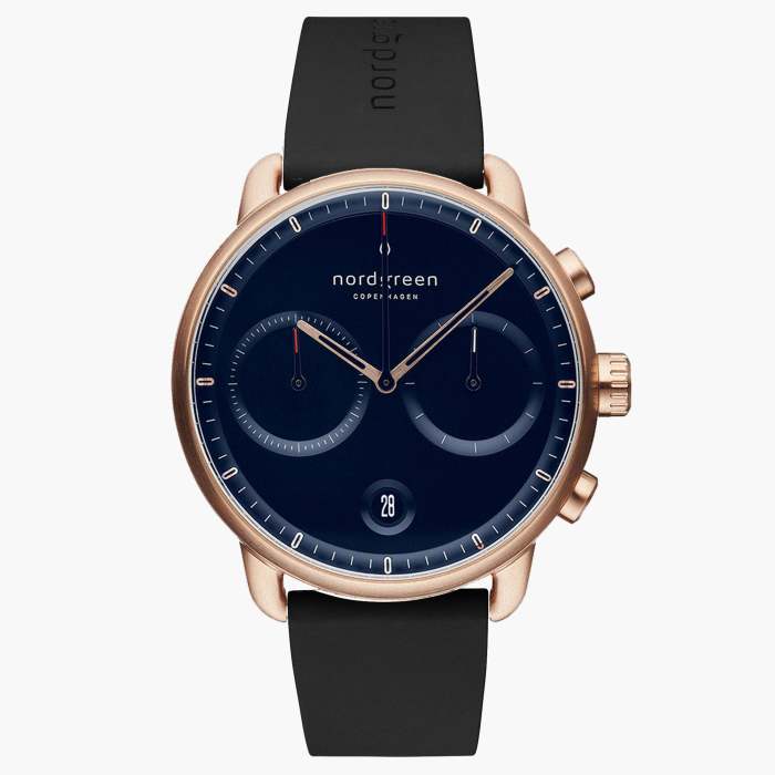 Pioneer | Navy Dial - Black Silicone