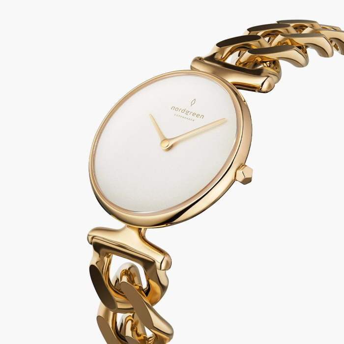 Unika | White Dial - Chain Strap