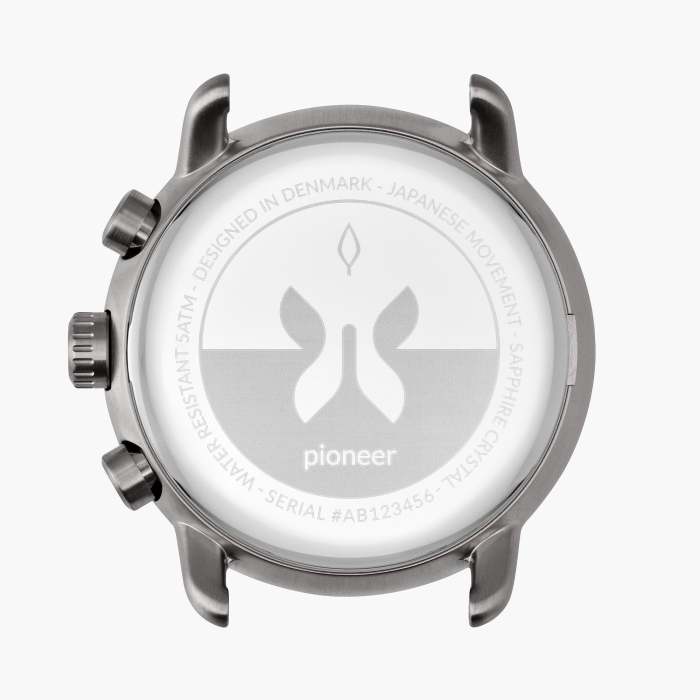 Pioneer | White Dial - Dove Grey Vegan Leather