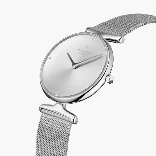 Unika | Brushed Crystal Dial - Mesh