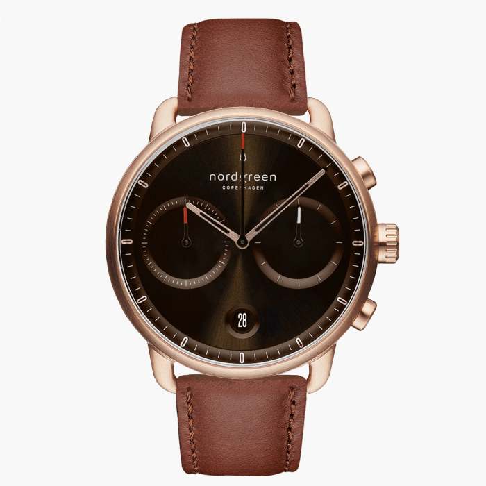 Pioneer | Brown Sunray Dial - Brown Leather