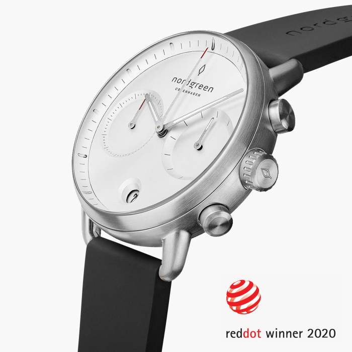 Pioneer | White Dial - Black Silicone
