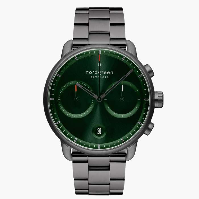 Pioneer | Green Sunray Dial - 3-Link