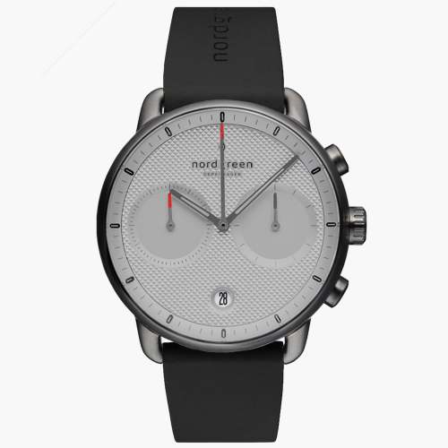 Pioneer | Textured Grey Dial - Black Silicone