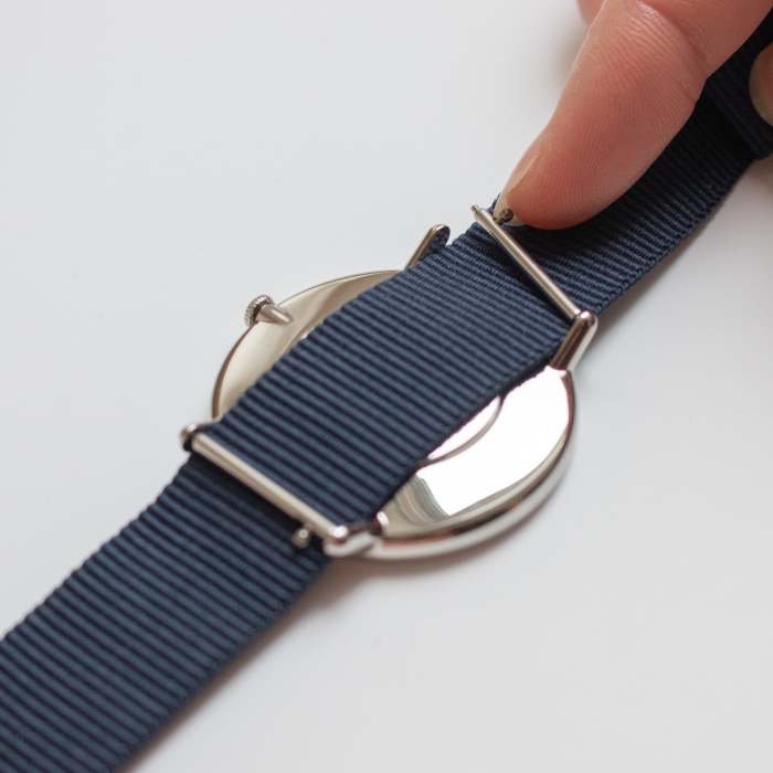 Native | White Dial - Navy Blue NATO