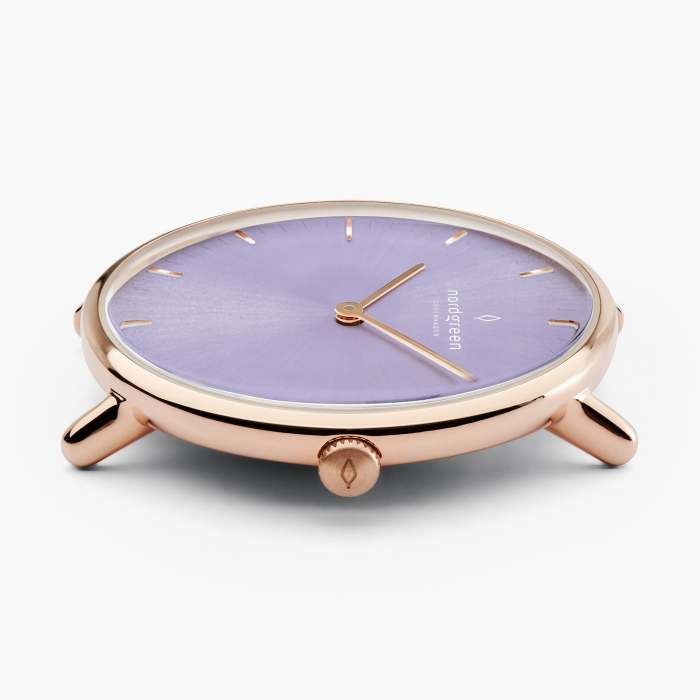 Native | Digital Lavender Dial - Grey Leather