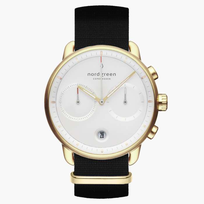 Pioneer | White Dial - Black NATO