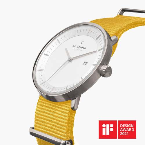 Philosopher | White Dial - Yellow NATO