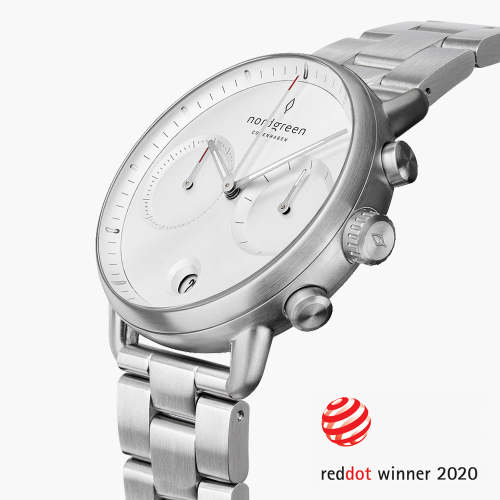 Pioneer | White Dial - 3-Link