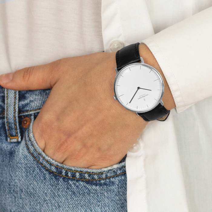 Native | White Dial - Black NATO