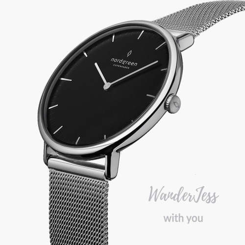 Native | Black Dial - Mesh [WanderJess x Nordgreen]