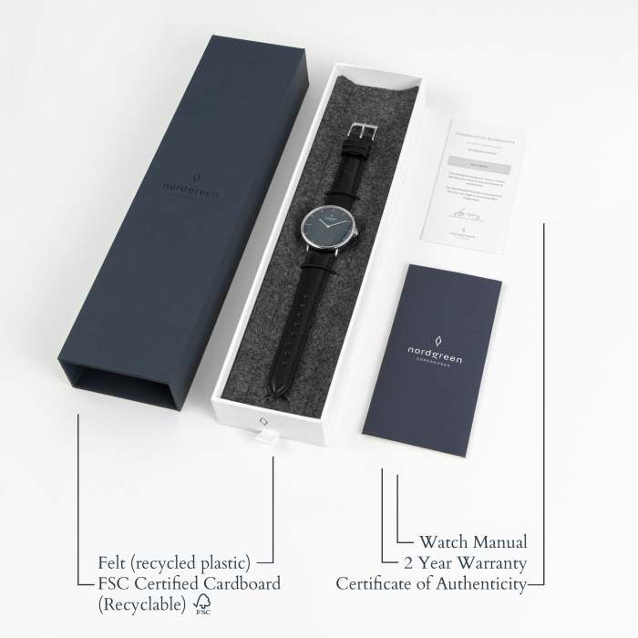 Native | Navy Dial - Navy Blue Vegan Leather