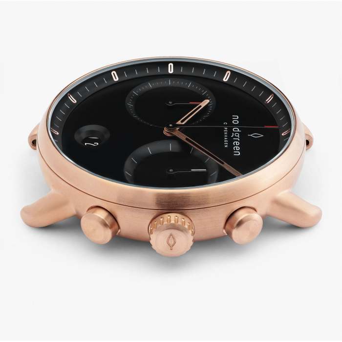 Pioneer | Black Dial - Black Croc Leather