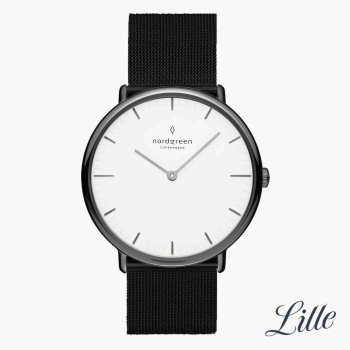 Native | White Dial - Black Mesh