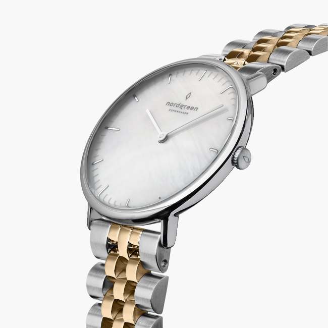 Native | Mother of Pearl Dial - Silver-Gold 5-Link