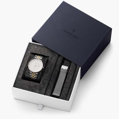 Philosopher - BUNDLE White Dial Silver/Gold |  5-Link / Mesh