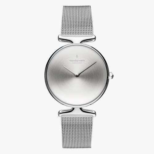 Unika | Brushed Metal Dial - Mesh
