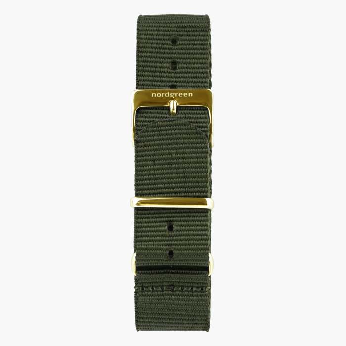 Native | Black Dial - Olive Green NATO