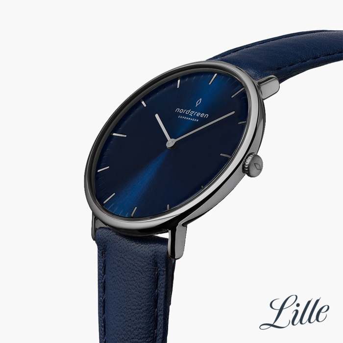 Native | Navy Dial - Navy Blue Vegan Leather