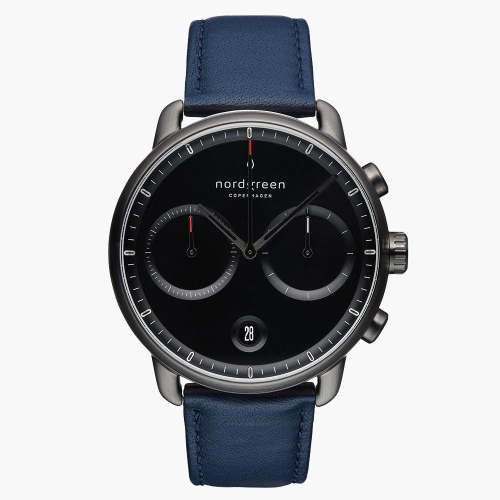 Pioneer | Black Dial - Navy Vegan Leather